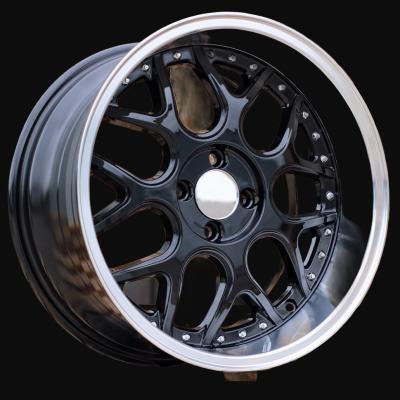 Cerchio R17x8.5J  4X100  ET  20  60.1  FR762  Black+Polished Lip (BLPL)  For SMART  (R)  ((AKC 65 Eur)BRABUS Style)