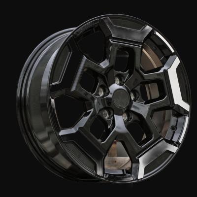 Llanta R18x7.5J  5X114.3  ET  40  66.1  H3527F  Black Polished (MB)  For RACIN  (K7)  (HYBRID FORGED (For Nissan))