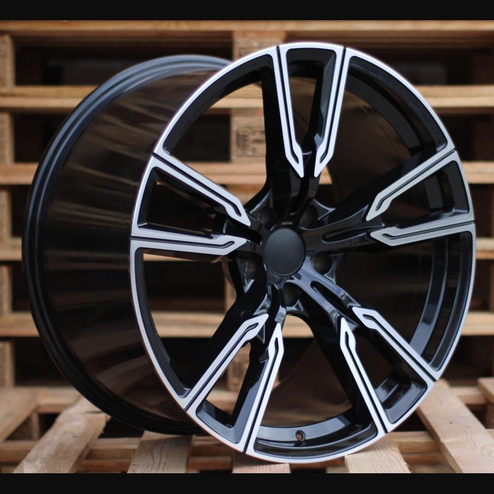 Wheel R22x9.5J  5X112  ET  37  66.6  H5033  (3S1112)  Black Polished (MB)  For BMW  (P)  (HYBRID FORGED  Front+Rear)