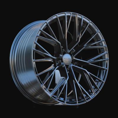 Ratlankis R19x8.5J  5X112  ET  25  66.6  HX024F  (F829)  Black Half Matt (BLHM)  For HAXER  (Z7)  (HYBRID FORGED New Model)