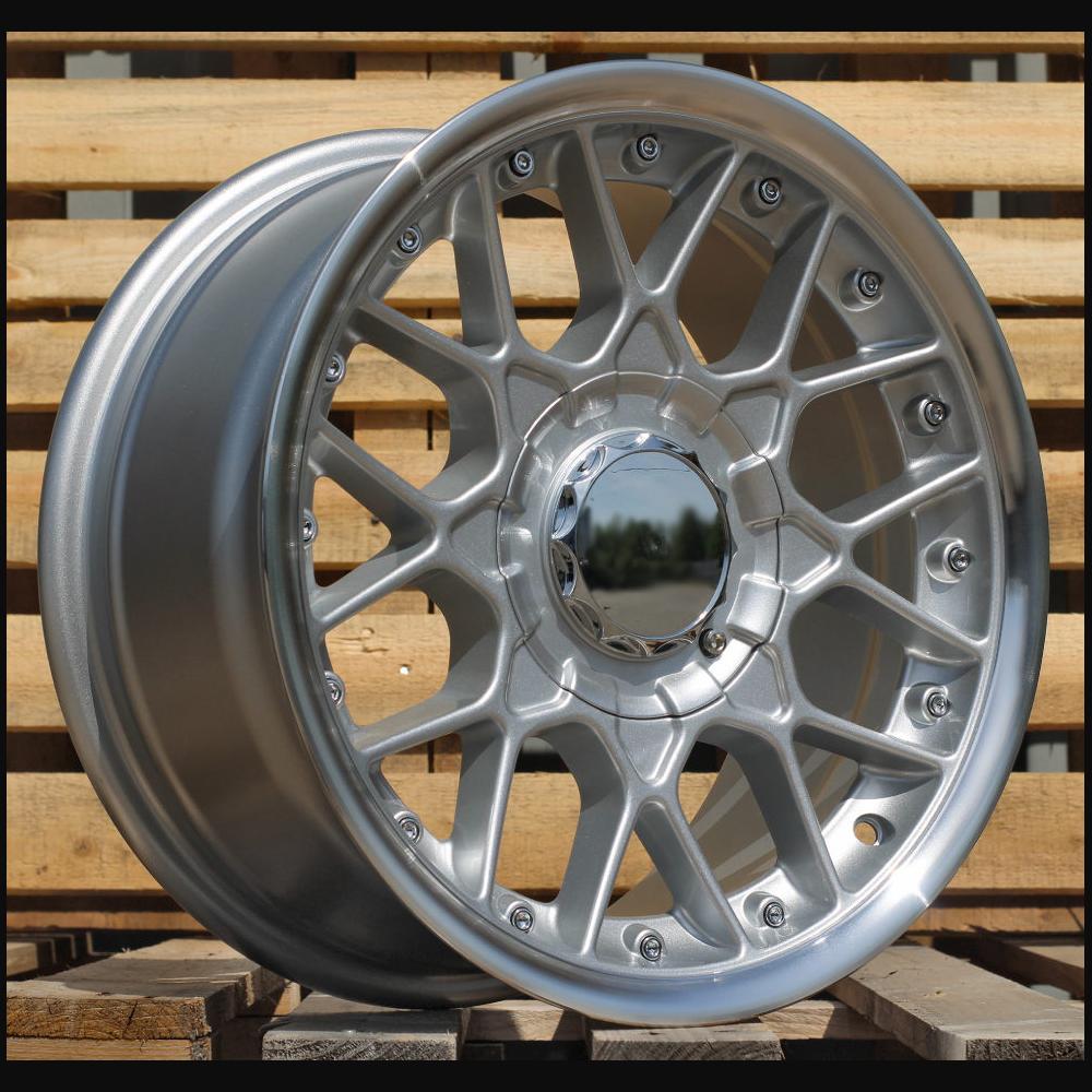 Wheel R17x8J  10X112/120  ET  20  74.1  HX025  (LU1880)  Silver+Polished Lip (SP)  For HAXER  (P1)