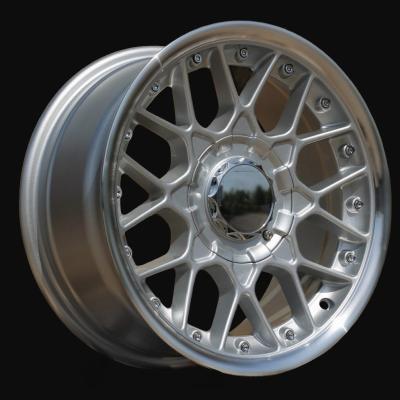 Ratlankis R17x8J  10X112/120  ET  20  74.1  HX025  (LU1880)  Silver+Polished Lip (SP)  For HAXER  (P1)