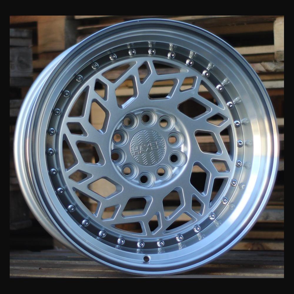 Wheel R17x8J  10X112/120  ET  30  74.1  HX027  Silver+Polished Lip (SP)  For HAXER  (R)