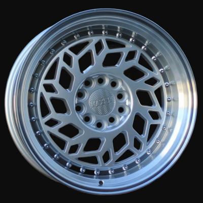 Ratlankis R17x8J  10X112/120  ET  30  74.1  HX027  Silver+Polished Lip (SP)  For HAXER  (R)
