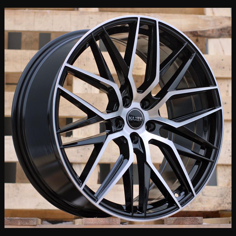 Wheel R18x8J  5X114.3  ET  40  73.1  HX035  (B5902)  Black Polished (MB)  For HAXER  (K4+P+K2)