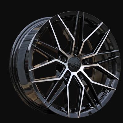 Cerchio R17x7.5J  5X108  ET  40  67.1  HX035  (FBX005)  Black Polished (MB)  For HAXER  (K7)  (HYBRID FORGED)