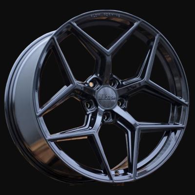 Ratlankis R20x8.5J  5X112  ET  25  66.5  HX04F  Black (BL)  For HAXER  (Z4)  (HYBRID FORGED (Max Load 815kg.))