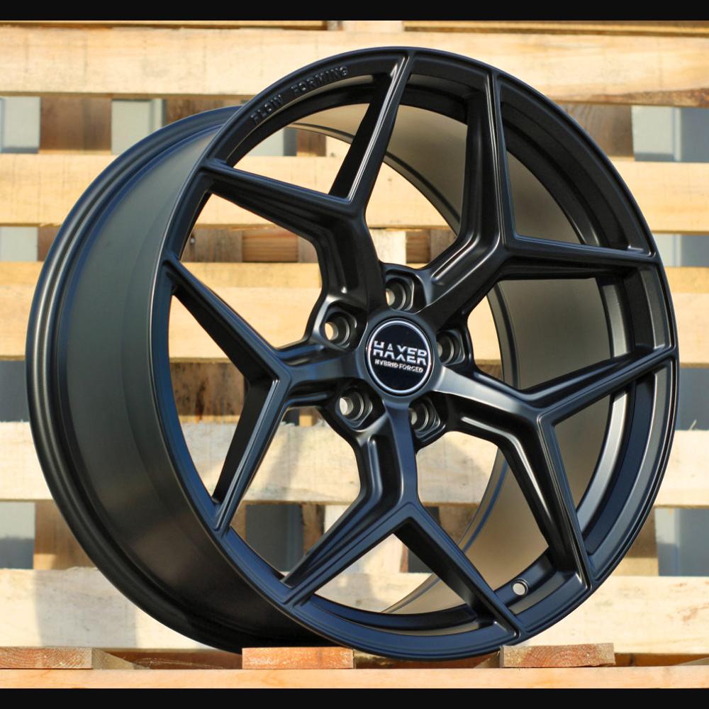 Wheel R19x8.5J  5X112  ET  40  66.6  HX04F  Black Half Matt (BLHM)  For HAXER  (Z7)  (HYBRID FORGED (Front+Rear))