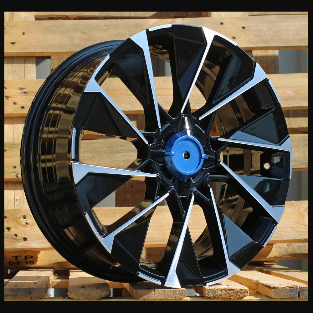 Wheel R17x7J  4X100  ET  37  60.1  I2102  (HF2102)  Black Polished (MB)  For RENAU  (P2+M)  (HYBRID FORGED)