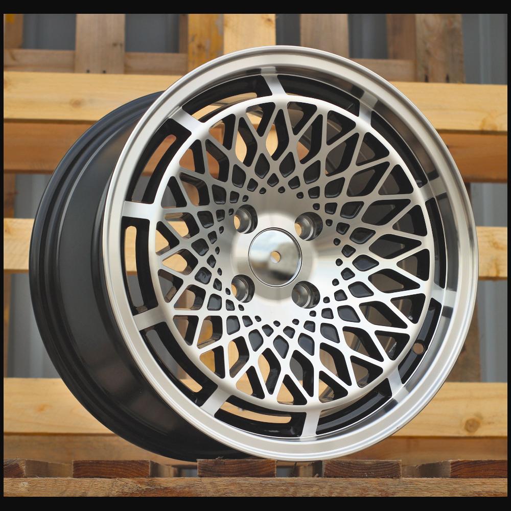 Wheel R15x8J  4X100  ET  25  73.1  LU519  Black Polished (MB)  For RACIN  (P1)