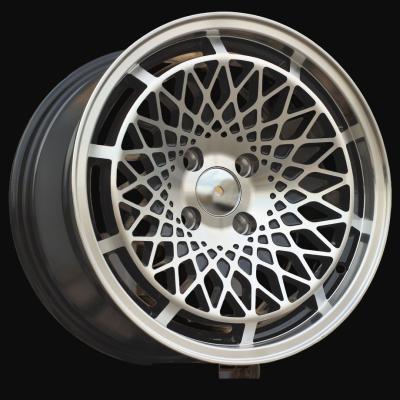 Cerchio R15x8J  4X100  ET  25  73.1  LU519  Black Polished (MB)  For RACIN  (P1)