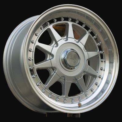 Cerchio R15x7J  4X100  ET  25  57.1  LU920  Silver+Polished Lip (SP)  For RACIN  (P1)