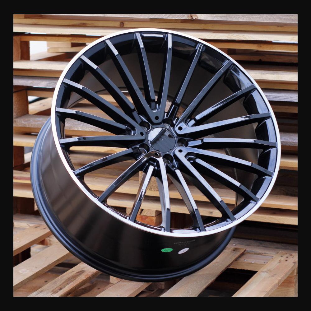 Wheel R20x8.5J  5X112  ET  38  66.6  MR532  (BY1779)  Black+Polished Lip (BLPL)  For MER  (P+Z1)  (Rear+Front)