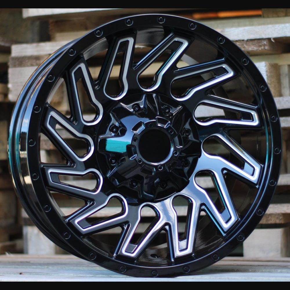 Wheel R17x9J  6X139.7  ET  M10  110.1  Q1283  Black (BL)  For 4X4  (K4)  (Milling)