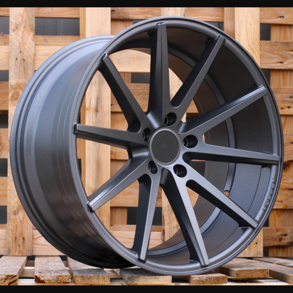 Wheel R20x10J  5X120  ET  38  72.6  QC1122  Grey Polished Matt (MGM)  For RACIN  (K3+A)  ((AKC 100 Eur) Style Vossen)