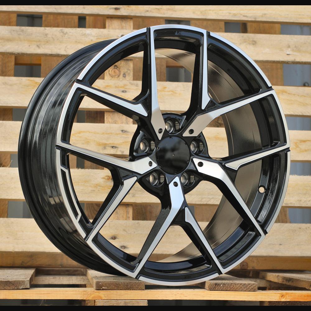 Wheel R18x8J  5X112  ET  43  66.6  XE137  (YF5726)  Black Polished (MB)  For MER  (Z3)  (HYBRID FORGED)