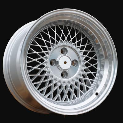 Cerchio R16x8J  4X100  ET  25  73.1  XF098  Machined Silver (MS)  For RACIN  (R+P1)  (BBS Style)