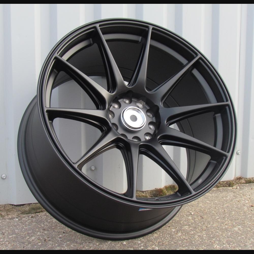 Wheel R19x8.5J  10X114/120  ET  20  74.1  XF266  Black Half Matt (BLHM)  For RACIN  (K4)  ((AKC 110 Eur) REAR+FRONT)