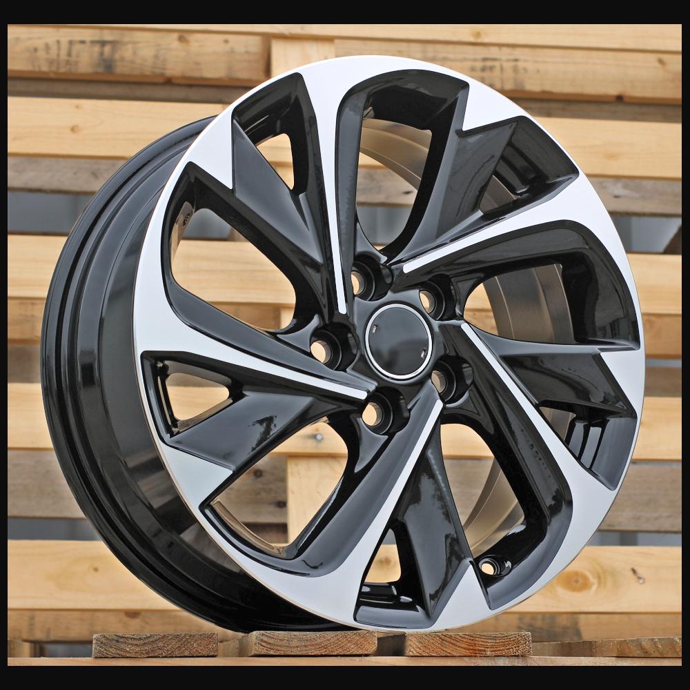 Wheel R17x7J  5X114.3  ET  50  60.1  XFE89  (BYD2010)  Black Polished (MB)  For TOYOT  (Z2+Z1)