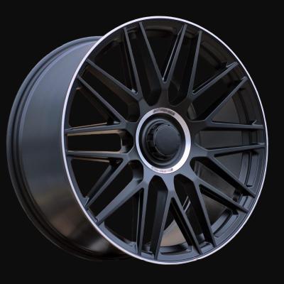 Ratlankis R20x8.5J  5X112  ET  38  66.6  Y0207  (FBX161)  Black Half Matt+Polished Lip (BLHMPL)  For MER  (A)  (HYBRID FORGED Rear+Front)