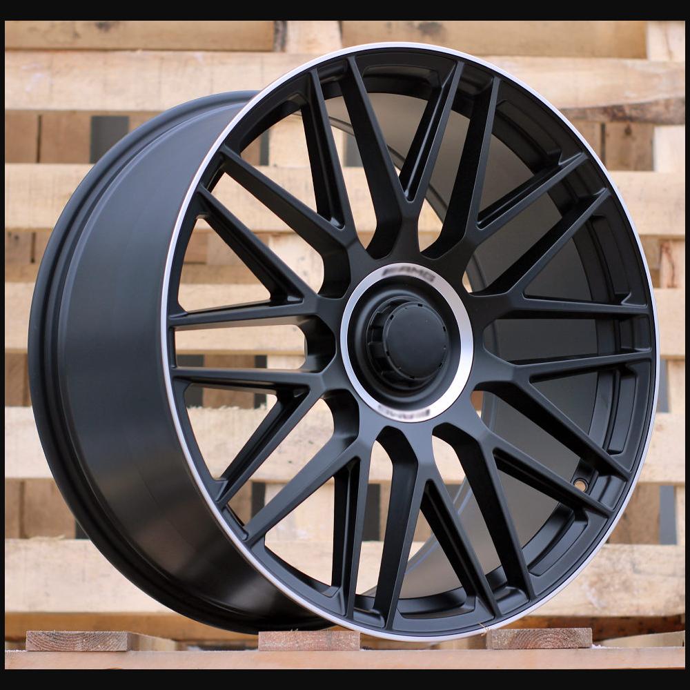 Wheel R19x9.5J  5X112  ET  38  66.6  Y0207  (FBX161)  Black Half Matt+Polished Lip (BLHMPL)  For MER  (P2)  (HYBRID FORGED Rear+Front)
