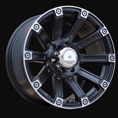Cerchio R17x8.5J  6X139.7  ET  0  110.1  Y0210  Black Half Matt+Polished Lip (BLHMPL)  For 4X4  (R)