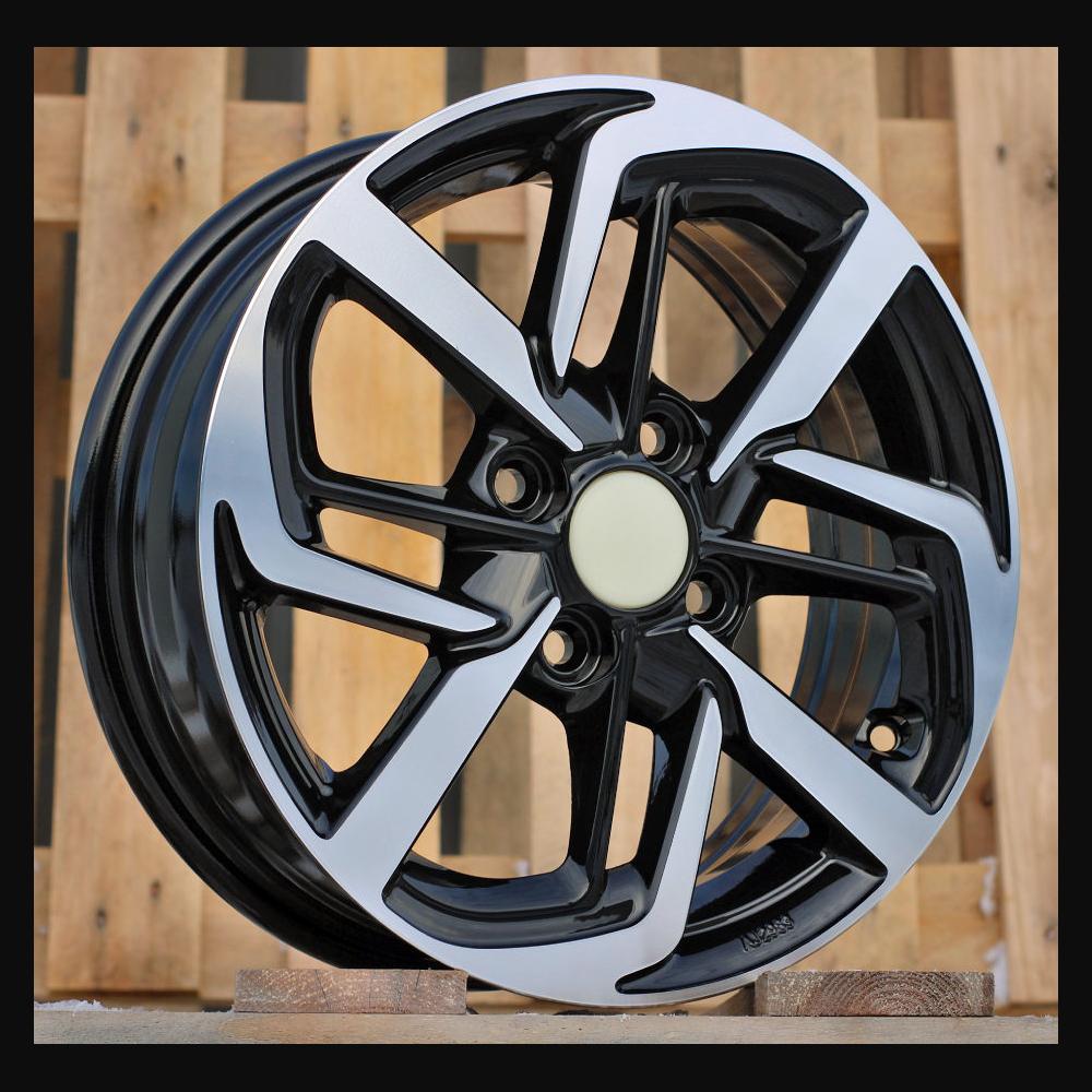 Wheel R14x5J  4X100  ET  41  54.1  Y1126  Black Polished (MB)  For HYUND  (R)  (NEW Model)