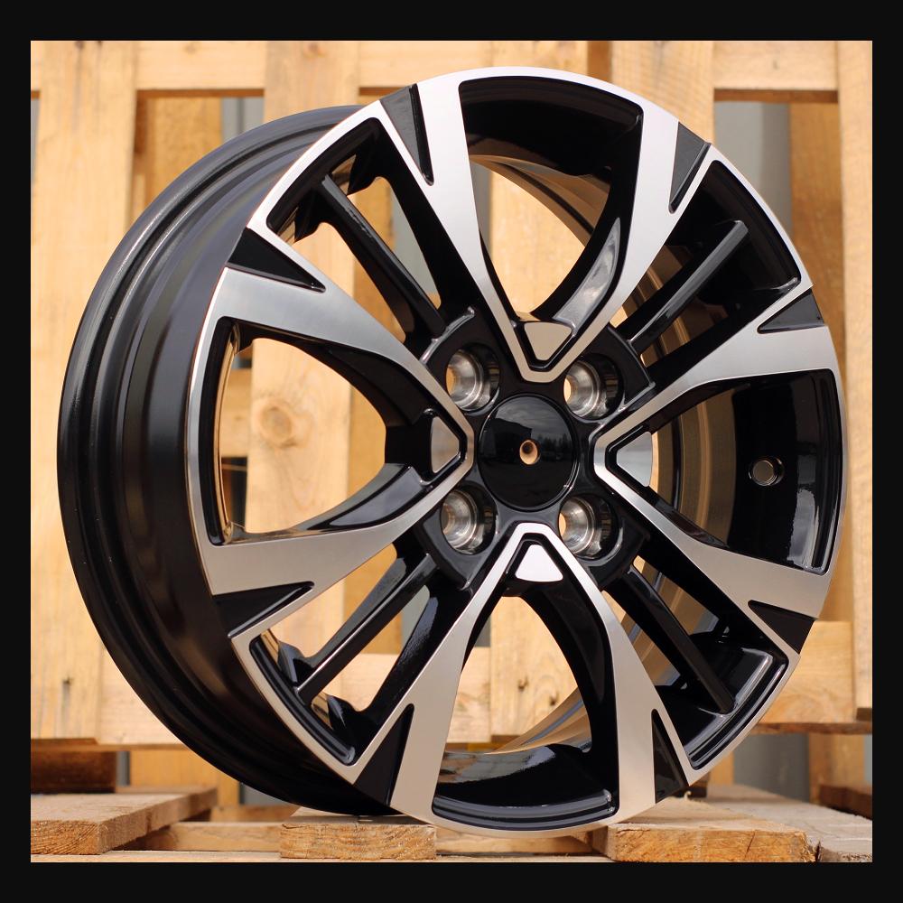 Wheel R14x5.5J  4X100  ET  40  54.1  Y1127  (L2285)  Black Polished (MB)  For KIA  (P1)