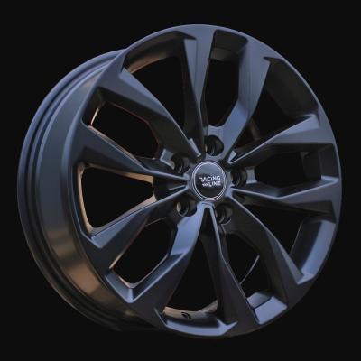 Ratlankis R16x6.5J  5X100  ET  45  57.1  Y1144  Black Half Matt (BLHM)  For RACIN  (R+P)