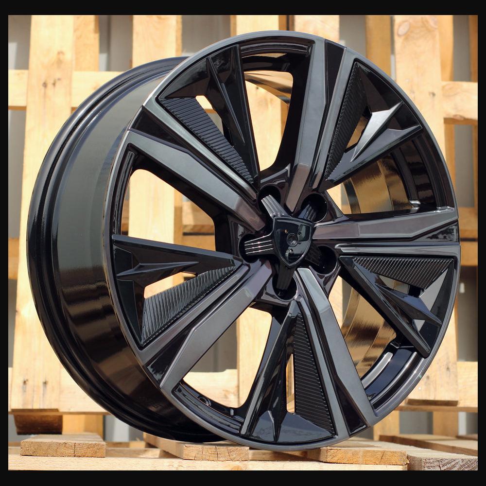 Wheel R17x7J  4X108  ET  25  65.1  Y1187  (LU2402)  Black+Tinted Face (BLTF)  For PEUG  (P1)  (NEW Design Carved Spokes)