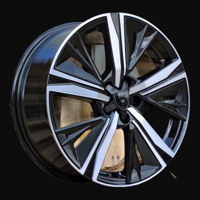 Cerchio R17x7J  5X108  ET  44  65.1  Y1187  (IN5668)  Black Polished (MB)  For PEUG  (K7+Z6)  (NEW Design Carved Spokes)