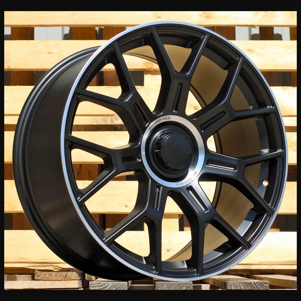 Wheel R19x8.5J  5X112  ET  34.5  66.6  Y1188  (H5109)  Black Half Matt+Polished Lip (BLHMPL)  For MER  (P1)  ((AKC 115 Eur))