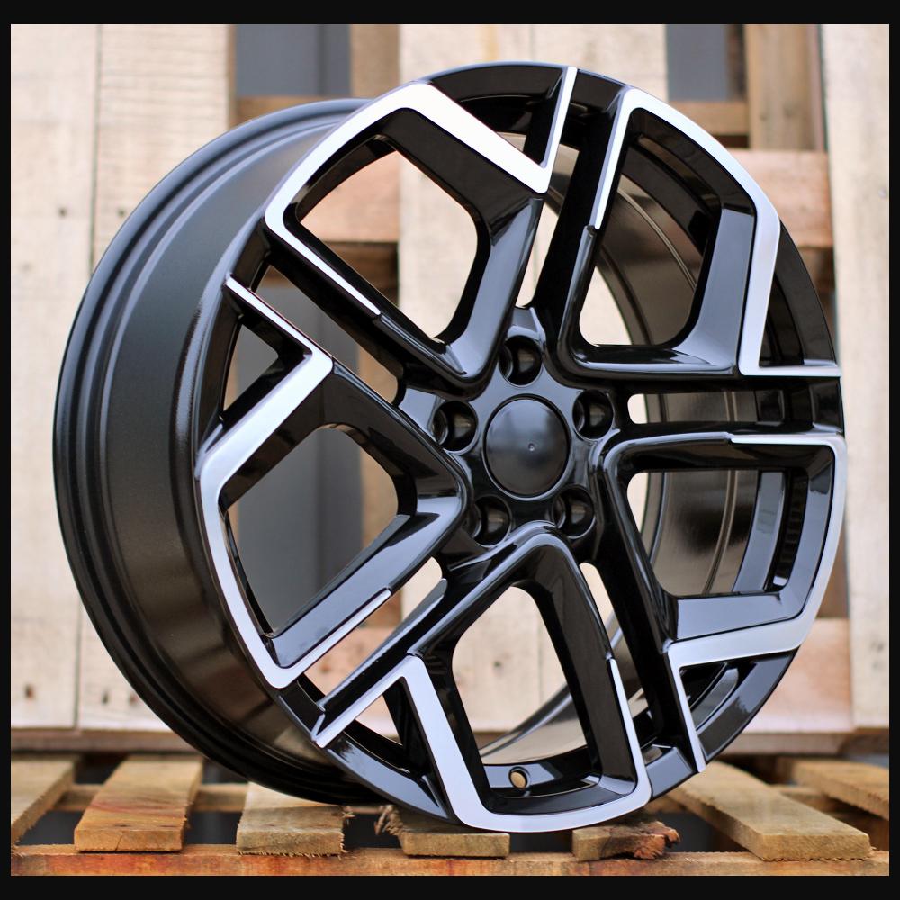 Wheel R20x8.5J  5X112  ET  38  57.1  Y1243  (IN5667)  Black Polished (MB)  For VW  (K8)  (NEW Model)