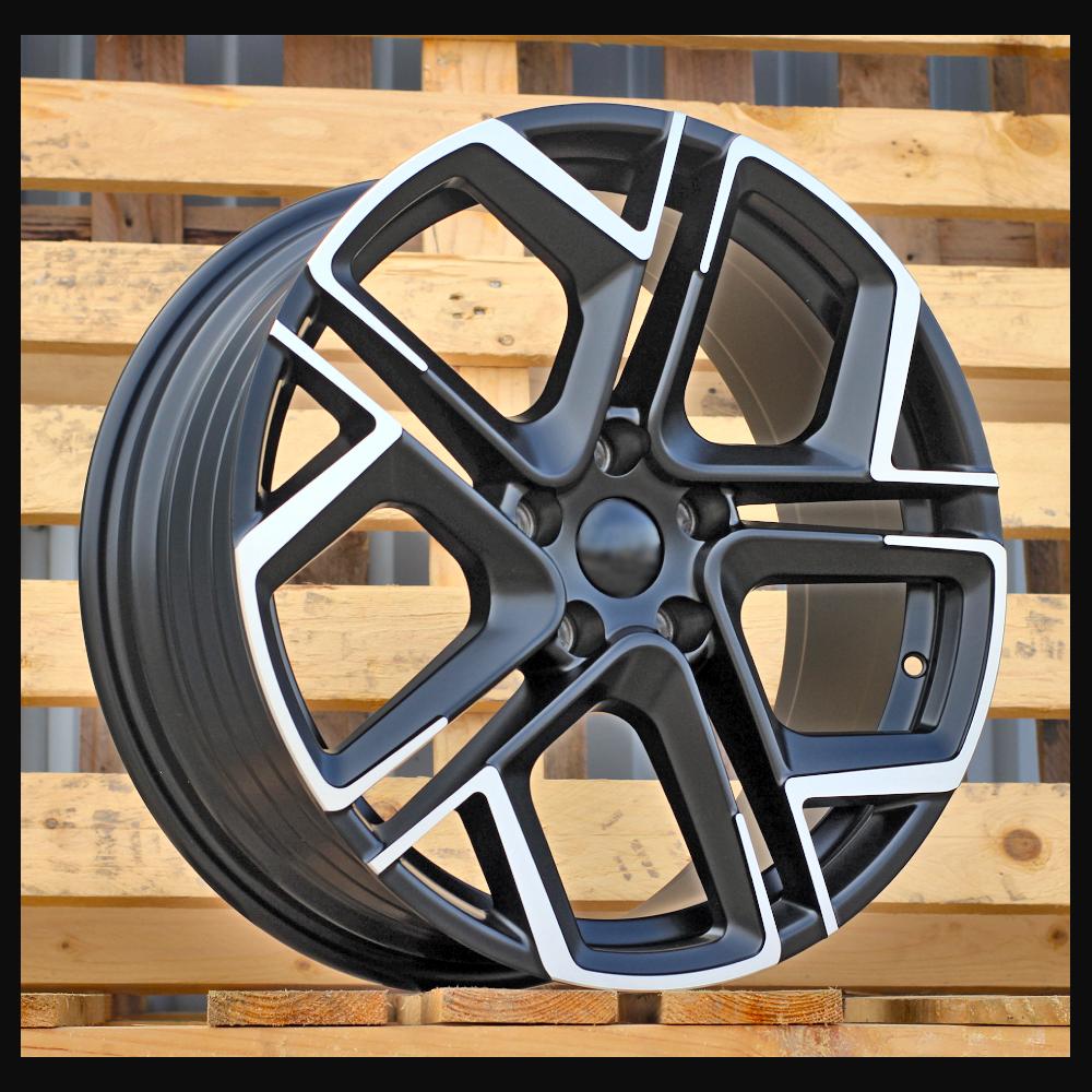 Wheel R18x7.5J  5X112  ET  40  57.1  Y1243  (YF5667)  Black Polished Half Matt (MBHM)  For VW  (M)  (HYBRID FORGED)