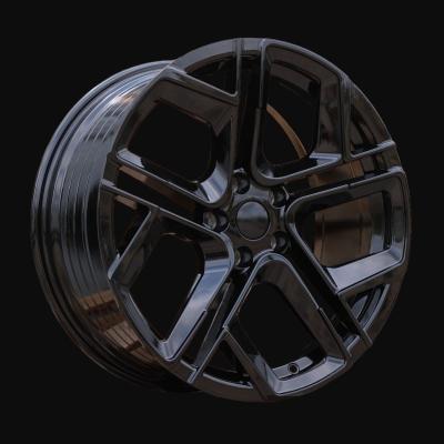 Llanta R20x8.5J  5X112  ET  38  57.1  Y1243  (H3486F)  Black Half Matt (BLHM)  For VW  (A)  (HYBRID FORGED New Tiguan)