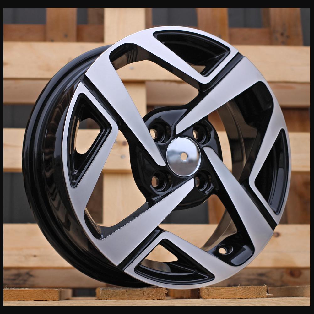Wheel R14x5J  4X100  ET  41  54.1  Y1245  Black Polished (MB)  For HYUND  (R)