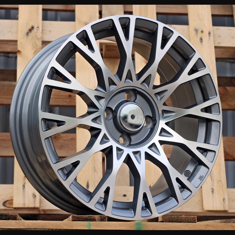 Wheel R16x6.5J  4X98  ET  35  58.1  Y1283  (YF0447)  Grey Polished (MG)  For FIAT  (Z4)  (HYBRID FORGED NEW Model 500)