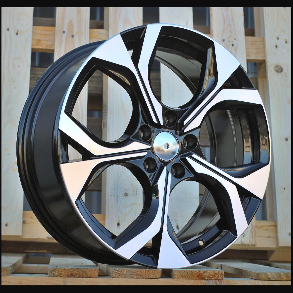 Wheel R18x7.5J  5X112  ET  40  57.1  Y1303  Black Polished (MB)  For SKODA  (M)  (HYBRID FORGED)