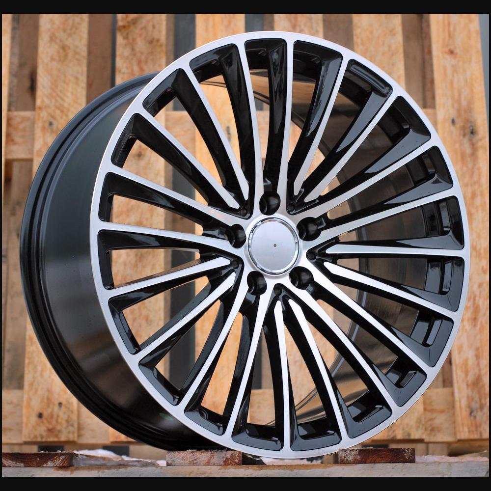 Wheel R20x9.5J  5X112  ET  35.5  66.6  Y5909B  (FBX149)  Black Polished (MB)  For MER  (Z6)  (HYBRID FORGED Front+Rear)