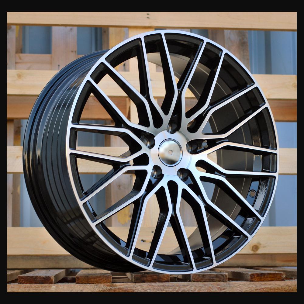 Wheel R19x8.5J  5X112  ET  40  66.5  YF0435  Black Polished (MB)  For RACIN  (K7)  (HYBRID FORGED)
