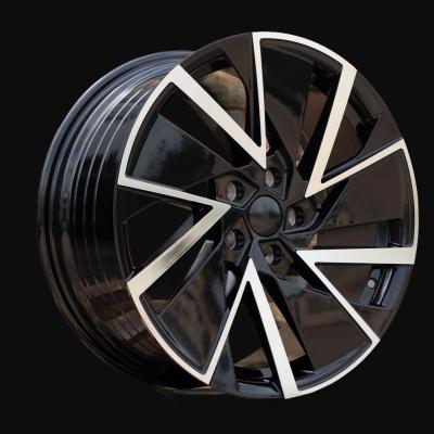 Llanta R19x8J  5X112  ET  45  57.1  YF0445  Black Polished (MB)  For SKODA  (P2+M)  (HYBRID FORGED)