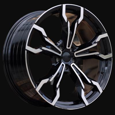 Cerchio R21x8.5J  5X112  ET  30  66.6  YF5596  Black Polished (MB)  For BMW  (P2)  (X3 HYBRID FORGED Front+Rear)