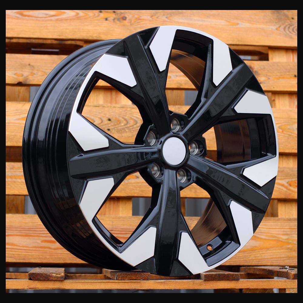 Wheel R18x7.5J  5X114.3  ET  51  67.1  YF5699  Black Polished (MB)  For KIA  (K7)  (HYBRID FORGED New Model)