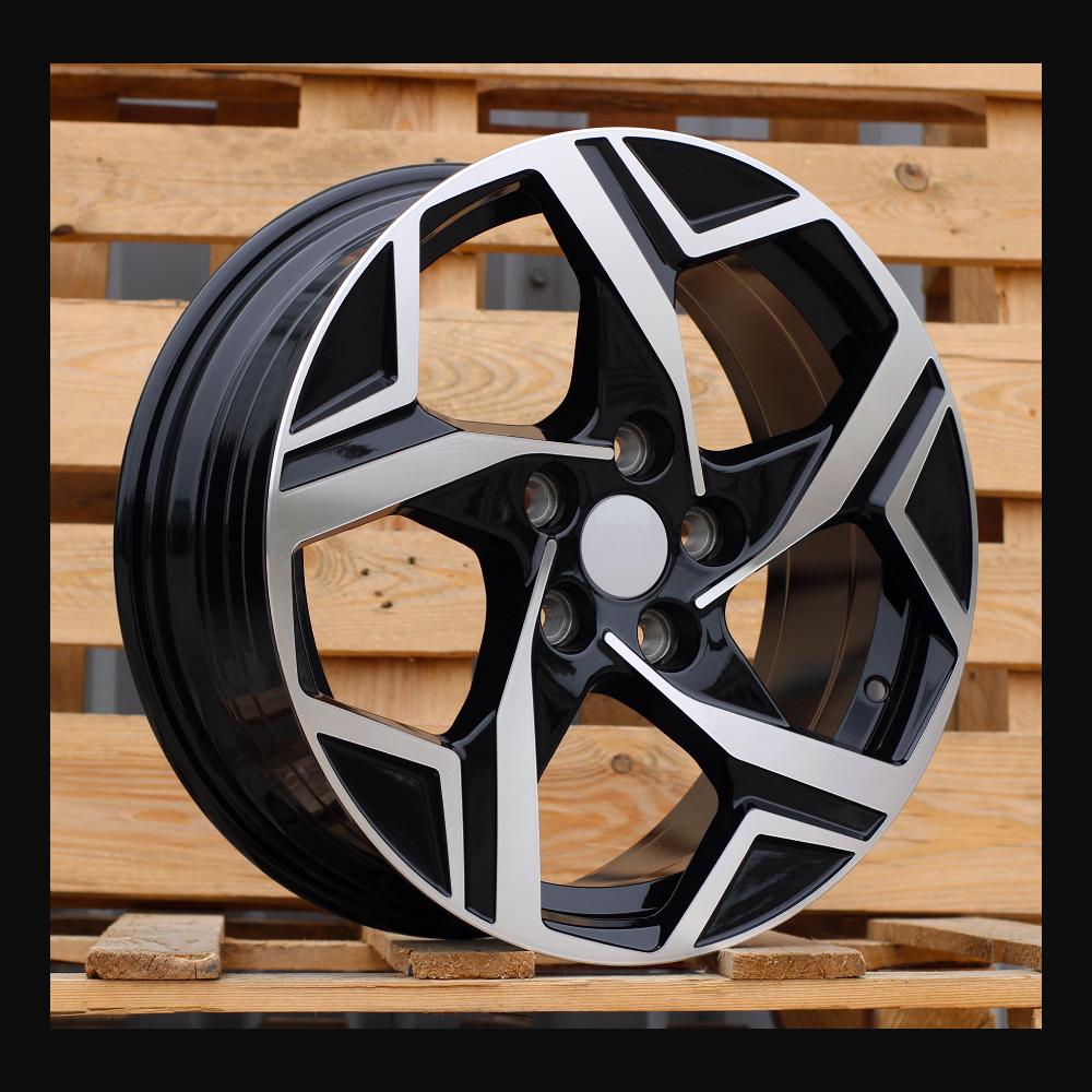 Wheel R18x7.5J  5X114.3  ET  51  67.1  YF5700  Black Polished (MB)  For KIA  (P1)  (HYBRID FORGED New Model)
