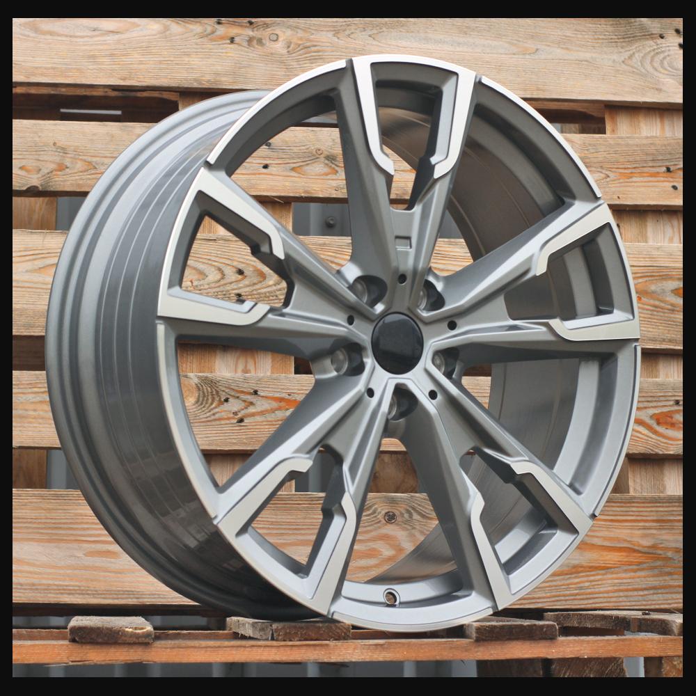Wheel R19x8J  5X112  ET  46  66.6  YF5710  Grey Polished (MG)  For BMW  (Z6)  (HYBRID FORGED (X1; iX1; X2; iX2; Series 1(F40) 2(F44))