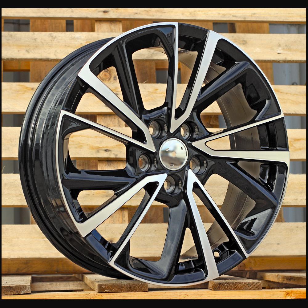 Wheel R18x7J  5X114.3  ET  35  60.1  YF5758  Black Polished (MB)  For TOYOT  (Z5)  ((AKC 95 Eur)HYBRID FORGED)