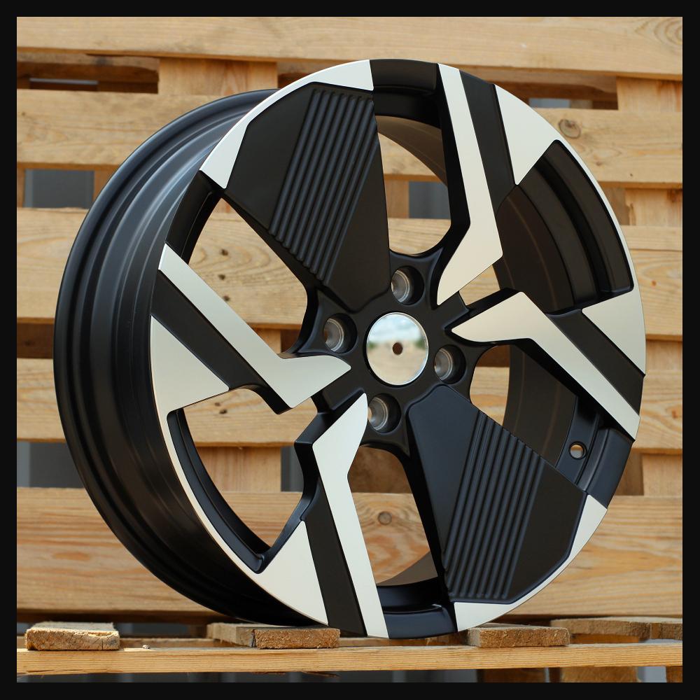 Wheel R17x6.5J  4X108  ET  32  65.1  YF6148  Black Polished Half Matt (MBHM)  For PEUG  (P2)  (HYBRID FORGED)