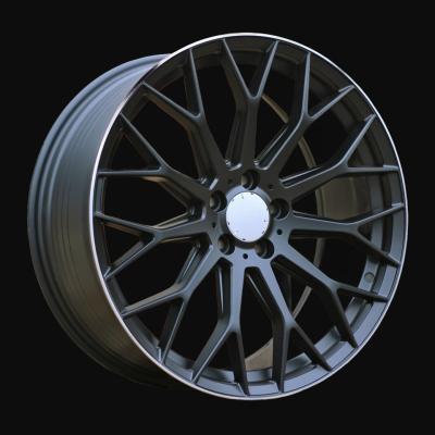 Cerchio R19x9J  5X112  ET  50  66.6  YS1180  Black Half Matt+Polished Lip (BLHMPL)  For MER  (P)  (HYBRID FORGED Front+Rear)