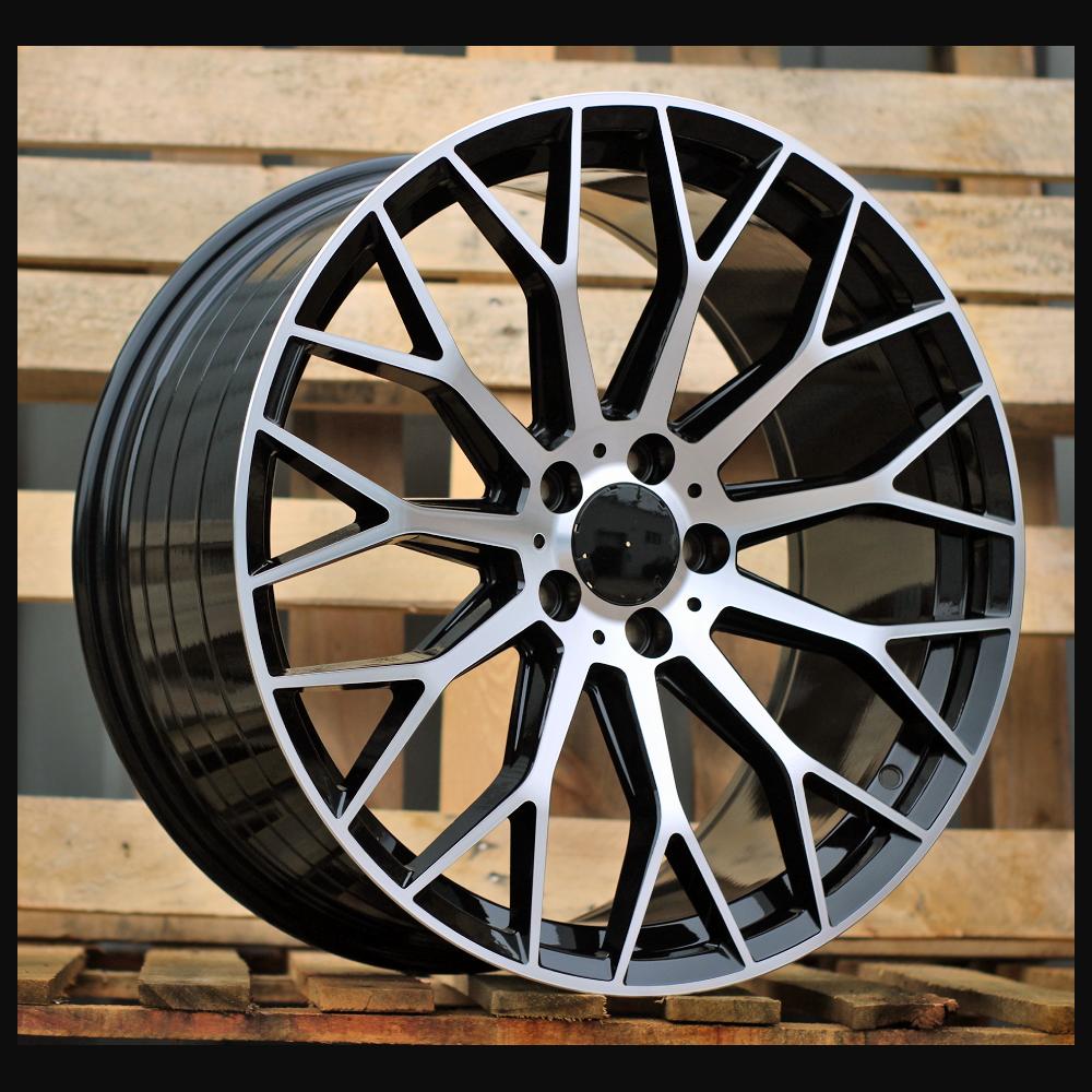 Wheel R19x8.5J  5X112  ET  40  66.6  YS1180  (FBX151)  Black Polished (MB)  For MER  (K3+Z5)  (HYBRID FORGED)