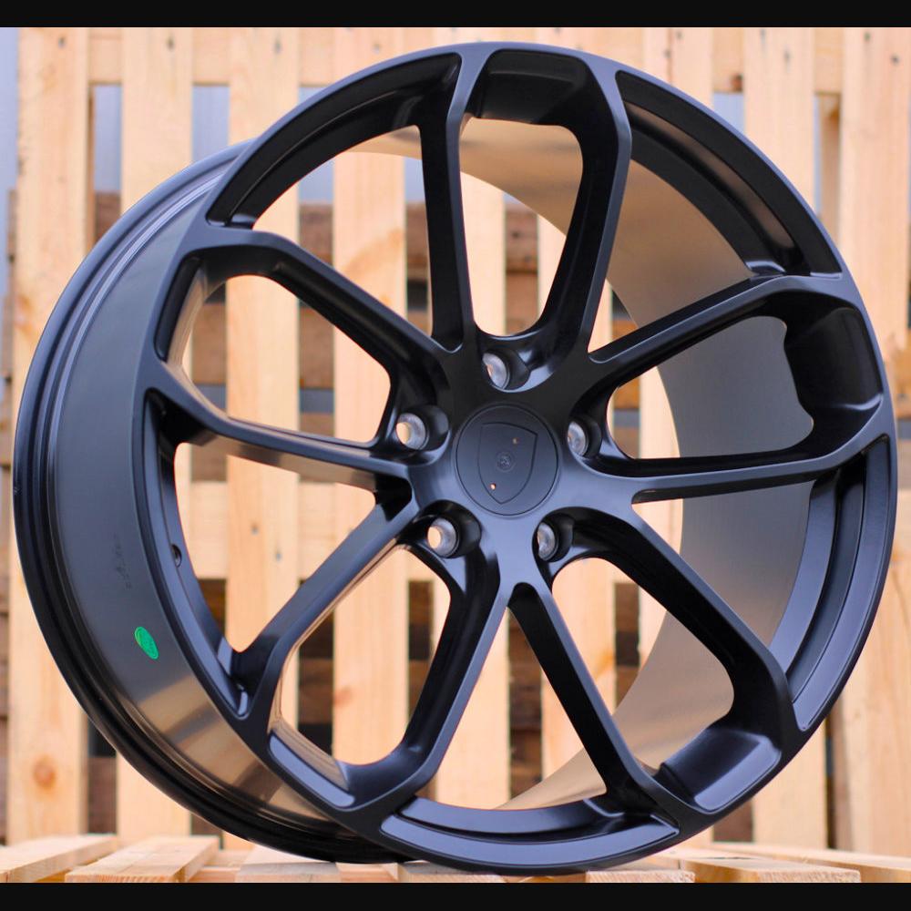 Wheel R22x10J  5X130  ET  48  71.6  H5084  (3S5985)  Black Half Matt (BLHM)  For PORCH  (K4+M)  (HYBRID FORGED (Rear+Front))